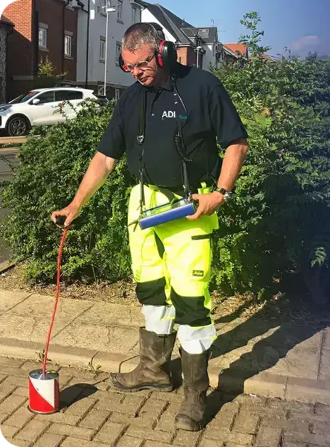 ADI Leak Detection Specialist at work