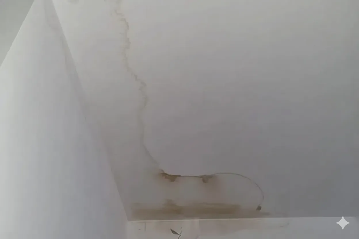 Roof and brick wall inspection