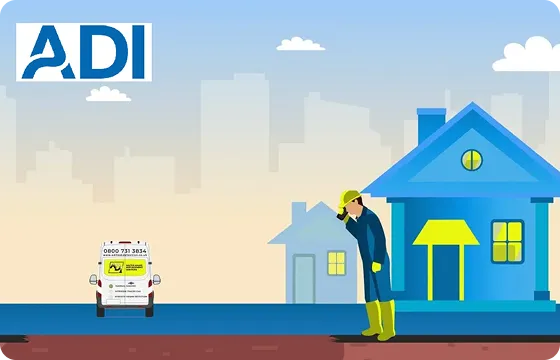 Subsidence inspection illustration
