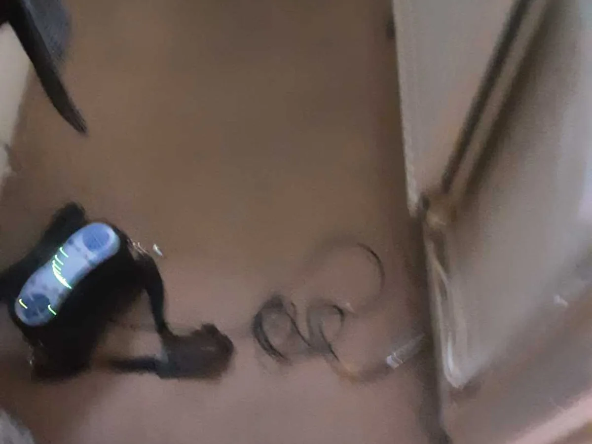 acoustic leak detection unit in use during investigation along hallway floor