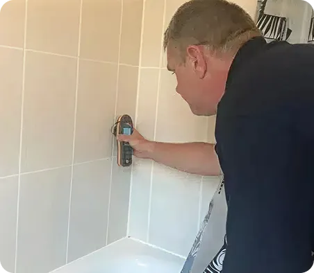 Roof and brick wall inspection