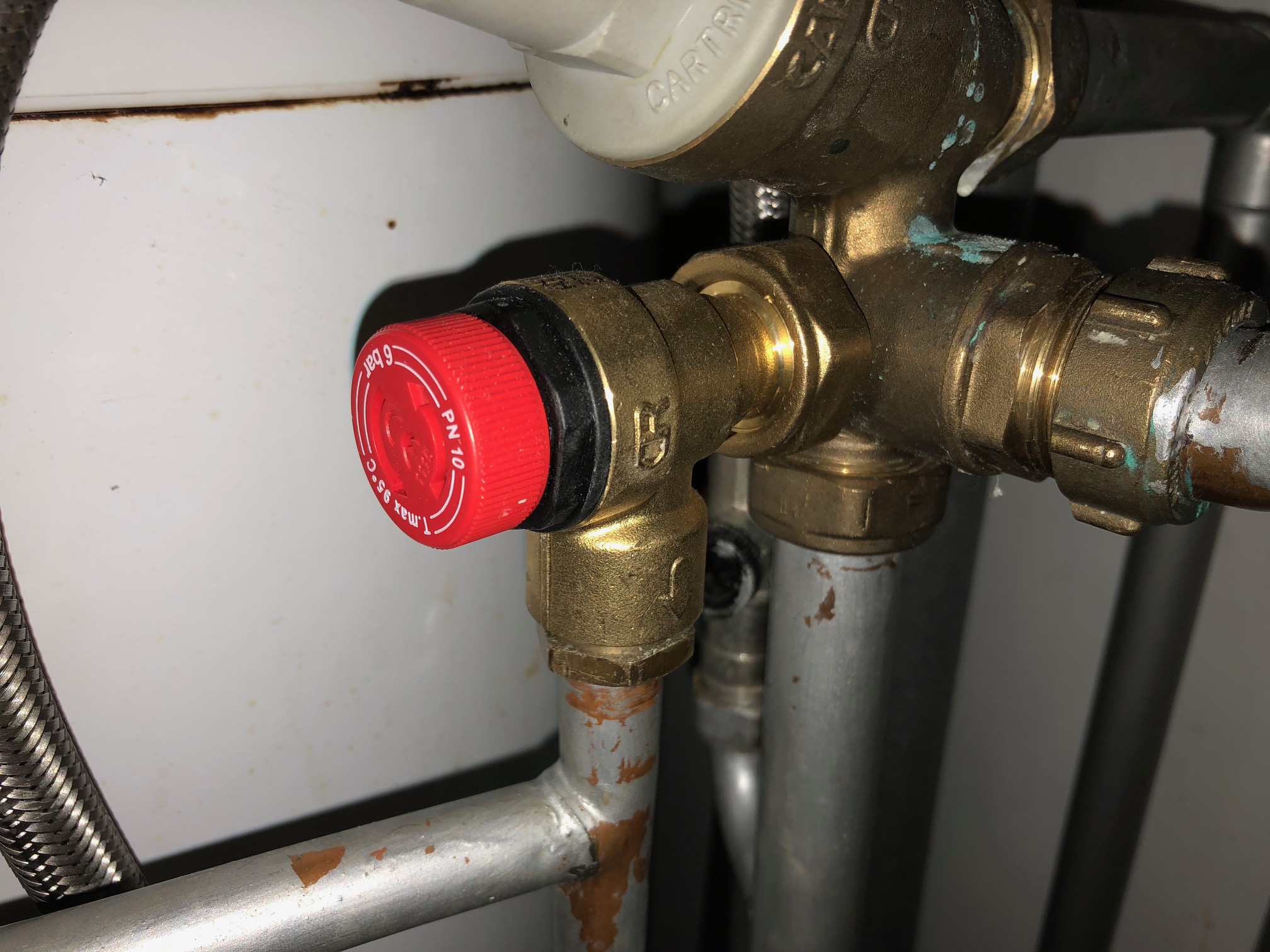 Leaking Pressure Relief Valve PRV Valve