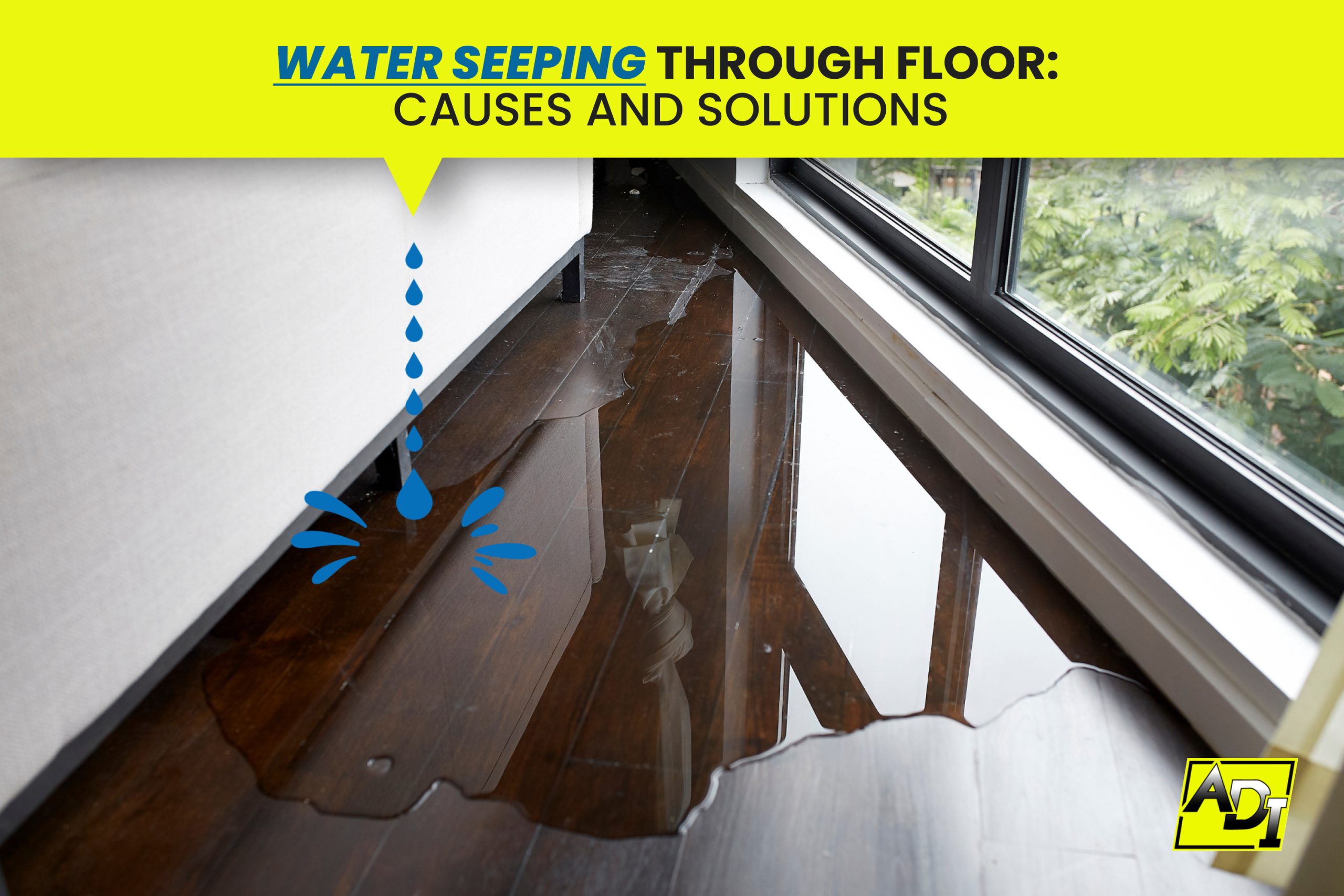 Blog banner for water seeping through floor