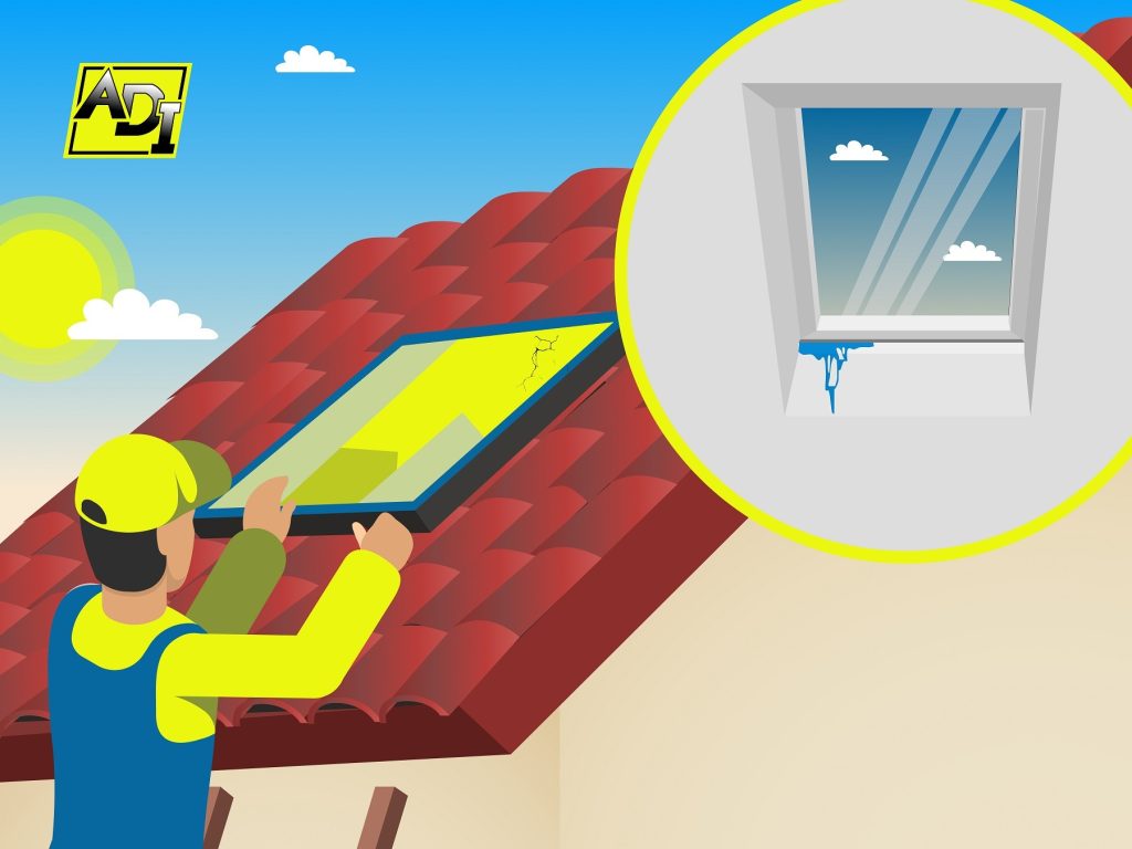 Roof Skylight with leak
